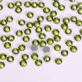Olive Green Glass HotFix Rhinestones 16 Cut Facets In Bulk WholesaleRhinestone